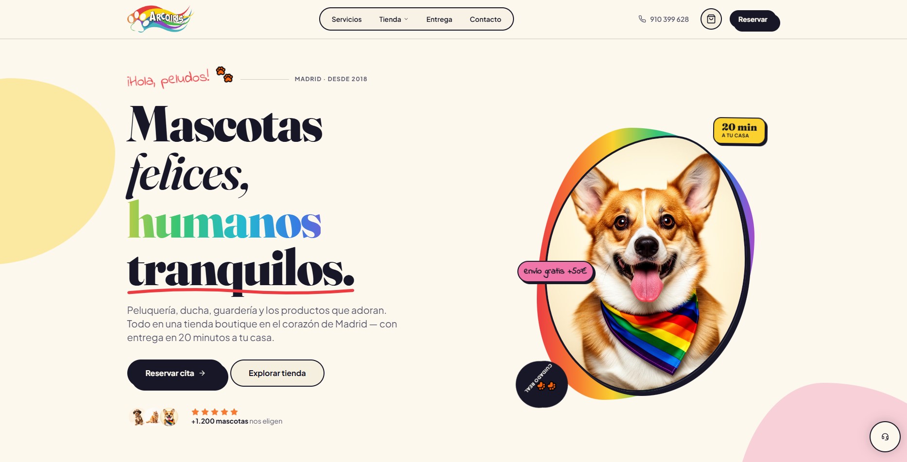 Arcoiris Mascotas — Sitio