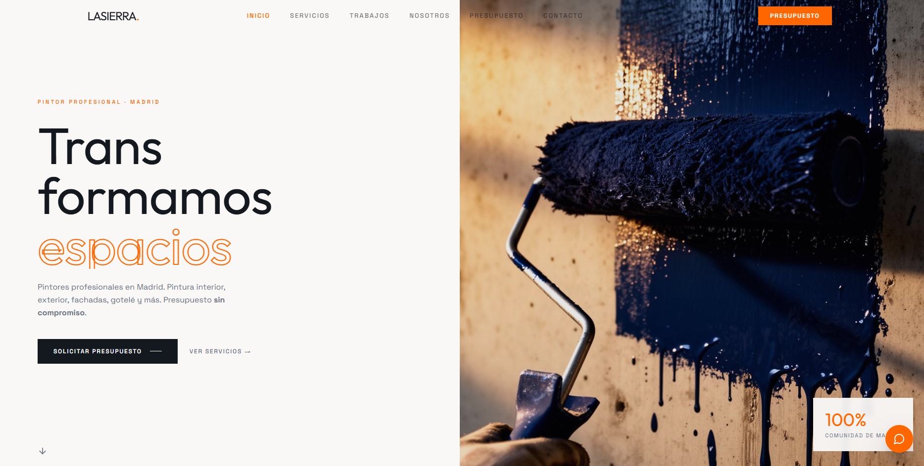 Pintura La Sierra — Sitio
